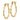 14k Polished Twisted Circle Hoop Earrings - Image 1