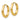 14k Gold Polished Hollow Hoop Earrings for Effortless Style - Image 1
