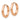 14K Rose Gold Hollow Hinged Hoop Earrings - Effortless Everyday Style - Image 1