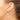 14K Gold Twisted Hoop Earrings with Diamond Cut Detail - Image 2