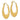 14K Laser Cut Patterned Hoop Earrings - Image 1