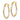14K Rhodium Twisted Hoop Earrings - Modern and Chic Statement Style - Image 1