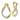 14k Two-Tone Twisted Hoop Earrings for Effortless Style - Image 1