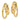 14K Gold Double Hoop Earrings for Effortless Everyday Style - Image 1