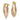 14k Tri-color Twisted Hoop Earrings - Image 1