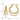 14k Gold Polished Textured Circle Hoop Earrings - Image 3