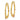 14K Rose Gold Heart Dangle Hoop Earrings - Image 1