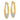 14K & Rhodium Hollow Flowers Hoop Earrings - Image 1
