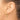 14K Yellow & Rose Gold w/ Rhodium Diamond Cut Flower Hoop Earrings - Image 2