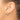14K White and Rose Gold Textured Square Hoop Earrings - Image 2