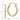 14K Gold & Rhodium Textured Hollow Oval Hoop Earrings - Image 3