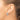 14K White Gold Satin Hoop Earrings with Diamond Cut Detail - Image 2