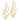 14k Gold Twisted Dangle Earrings for Effortless Style - Image 1