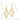 14k Gold Twisted Dangle Earrings for Effortless Style - Image 3