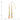 14K Tri-color Diamond-cut Beads and Chain Dangle French Hook Earrings - Image 3