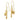 14K Gold Puffed Heart Lock and Key Earrings for a Trendy Touch - Image 1