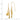 14K Gold Puffed Heart Lock and Key Earrings for a Trendy Touch - Image 3