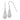 14K White Gold Diamond-cut Puffed Teardrop Dangle French Hook Earrings - Image 1