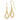 14K Diamond-cut Teardrops Dangle French Hook Earrings - Image 1