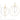 14k Tri-Color Gold Diamond-Cut Circle Dangle Earrings - Image 3