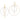 14k Tri-Color Gold Diamond-Cut Circle Dangle Earrings - Image 1