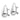 14k White Gold Polished Teardrop Earrings with Omega Back Design - Image 1