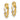 14k w/ White Rhodium Polished 2.75mm Fancy Twisted Hoop Earrings - Image 1