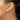 14k White Gold Polished Half Ball Non-Pierced Earrings - Image 2