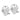 14k White Gold Polished Fan Omega Back Post Earrings - Image 1