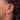 14k White Gold 3.5x17mm Polished J-Hoop Post Earrings - Image 2