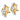 14k Two-Tone Swirl Earrings for Effortless Chic Style - Image 1