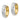 14k Two-Tone Diamond-Cut Hoop Earrings for Everyday Glam - Image 2