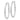 14k White Gold Polished Oval Tube Hoop Earrings - Image 1