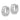 14k White Gold Cut-Out Hoop Earrings for a Modern Edge - Image 2