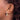 14k Two-Tone V-Shaped Hoop Earrings for Effortless Style - Image 2