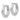 14k White Gold Round Hinged Hoop Earrings for Effortless Style - Image 2