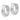 14k White Gold Round Hoop Earrings for Effortless Everyday Style - Image 2