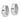14k White Gold Hinged Earrings - Image 2
