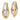 14K Two-Tone Oval Hoop Earrings for Effortless Everyday Style - Image 2