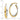 14K Two-Tone Oval Hoop Earrings for Effortless Everyday Style - Image 4