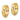 14k Gold Diamond-Cut Satin Hinged Hoop Earrings - Image 2