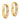 14k Polished Faceted 2x14mm Hinged Hoop Earrings - Image 2