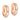 14k Rose Gold Faceted Hinged Hoop Earrings - Image 2