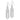14K White Gold Fringe Beaded Chain Dangle French Hook Earrings - Image 1