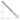 14K White Gold 8 Inch 3.35mm Diamond-cut Quadruple Rope Lobster Clasp Chain - Image 2