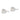 14k White Gold 8mm Round CZ Stud Earrings - Image 1