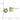 14k Gold Heart Green Quartz Stud Earrings - Image 3