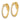 14K Gold Diamond Round Hoop Earrings with Safety Clasp - Image 1