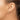 14K .46 carat Diamond Round Hoop w/Safety Clasp Earrings - Image 2