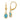 14k 7x5mm Oval Blue Topaz Leverback Earrings - View 1